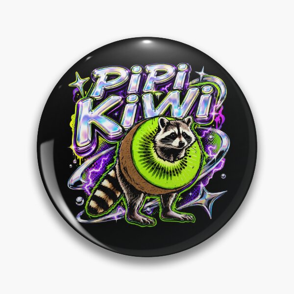 Item preview, PIPI Kiwi Character Raccoon Kiwi Italian Brainrot Meme Y2K designed and sold by Kitkin.