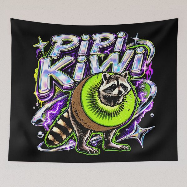 Item preview, PIPI Kiwi Character Raccoon Kiwi Italian Brainrot Meme Y2K designed and sold by Kitkin.