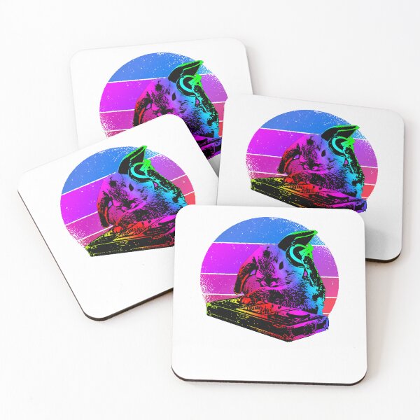 Item preview, Psychedelic Rabbit DJ Electronic Music Bunny designed and sold by marke770.