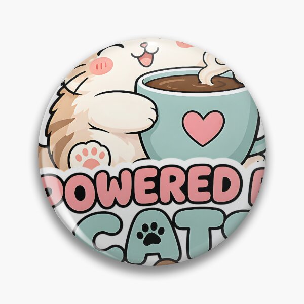 Item preview, Powered by Cats and Coffee designed and sold by BoosterShop.