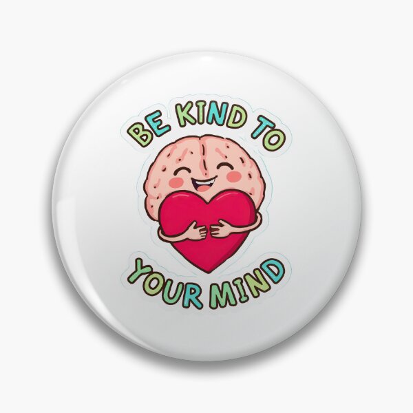 Item preview, Be Kind To Your Mind | Cute Kawaii Brain & Heart Professional Gifts designed and sold by Kavya Art.