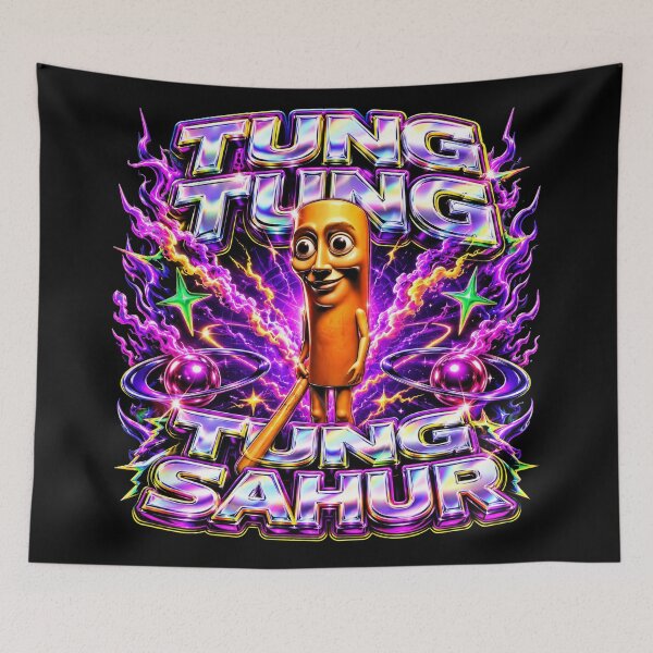 Item preview, Tung Tung Tung Sahur Y2K Bootleg Dih Gen Z Meme designed and sold by Kitkin.
