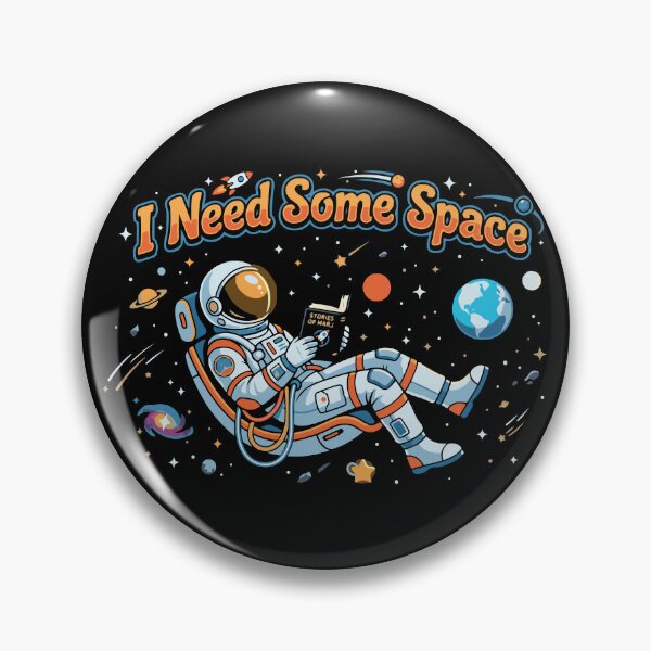 Artikelvorschau, Ich brauche etwas Freiraum | Humor für bücherverrückte Introvertierte | Astronaut entworfen und verkauft von ShirtRemarks.