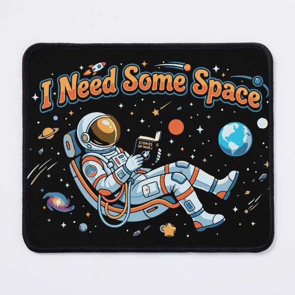 Item preview, I Need Some Space | Bookish Introvert Humor Astronaut designed and sold by ShirtRemarks.