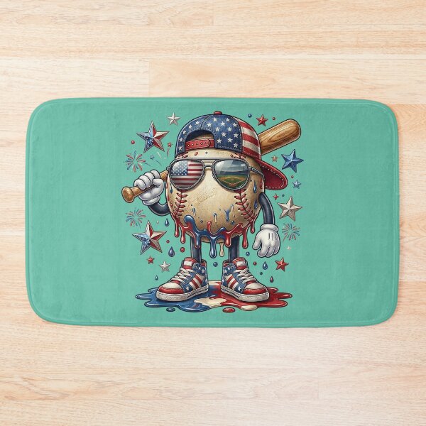 Item preview, Patriotic Baseball Drip American Flag Cap 4th of July Sports designed and sold by JulianBrant.
