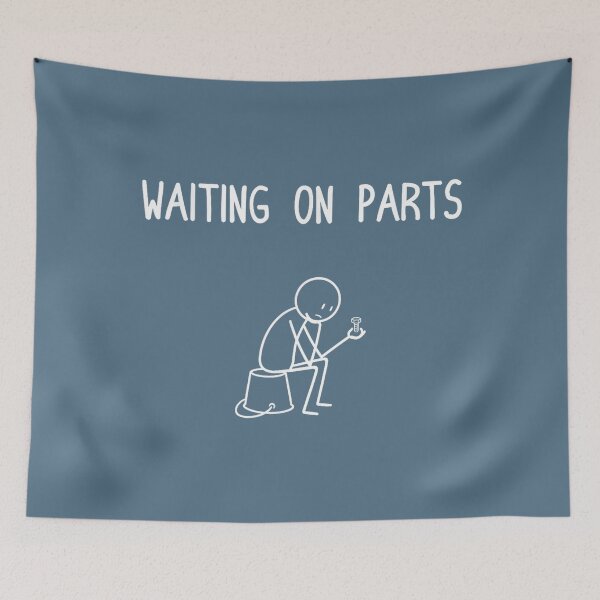 Item preview, Mechanic Men Auto Repair Waiting on Parts Car Technician_2 designed and sold by miuukiuu.