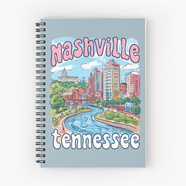 Item preview, Nashville Tennessee Cute Pastel Skyline designed and sold by HowToCanadian.