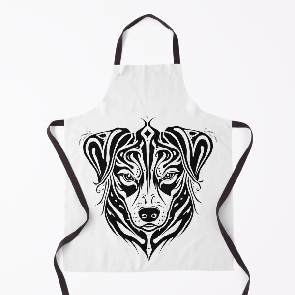 Item preview, Tribal Dog Portrait | Abstract Tattoo Style Animal Art designed and sold by Kavya Art.