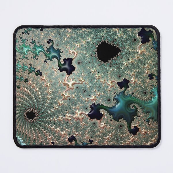Item preview, Emerald and Gold Mandelbrot designed and sold by Yolanda Caporn Art.