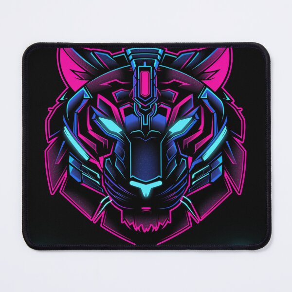 Item preview, Neon Prowler - Cyberpunk Futuristic Tiger designed and sold by VectorForge.