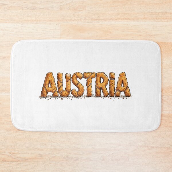 Item preview, Austria Schnitzel Typography Funny Food Graphic designed and sold by Ar0undTheW0rld.