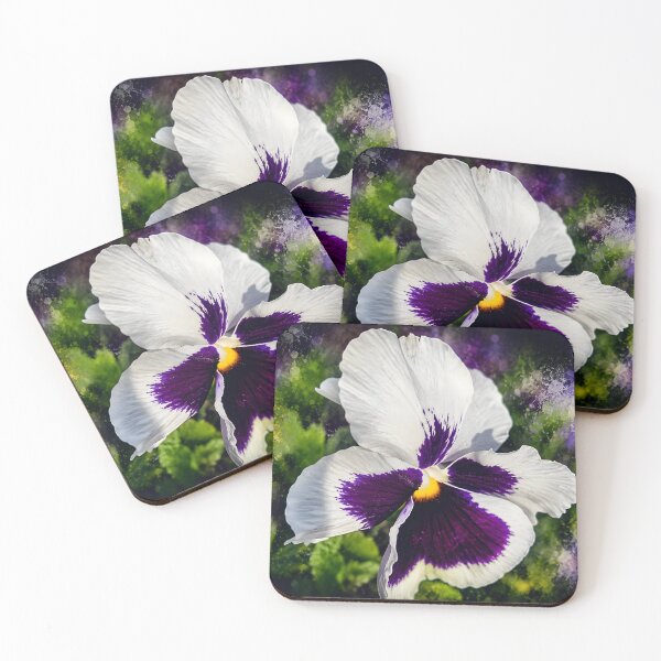 Item preview, White Violet Pansy Dream designed and sold by Violafleurviolett.