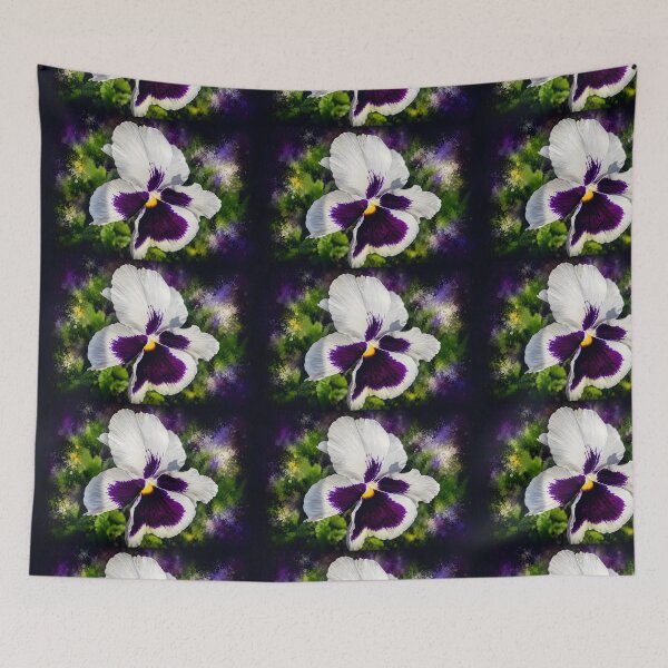 Item preview, White Violet Pansy Dream designed and sold by Violafleurviolett.