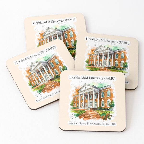 Item preview, Vintage Watercolor Florida AM University Coleman Library Design designed and sold by EvergreenPark - Tee Studio.