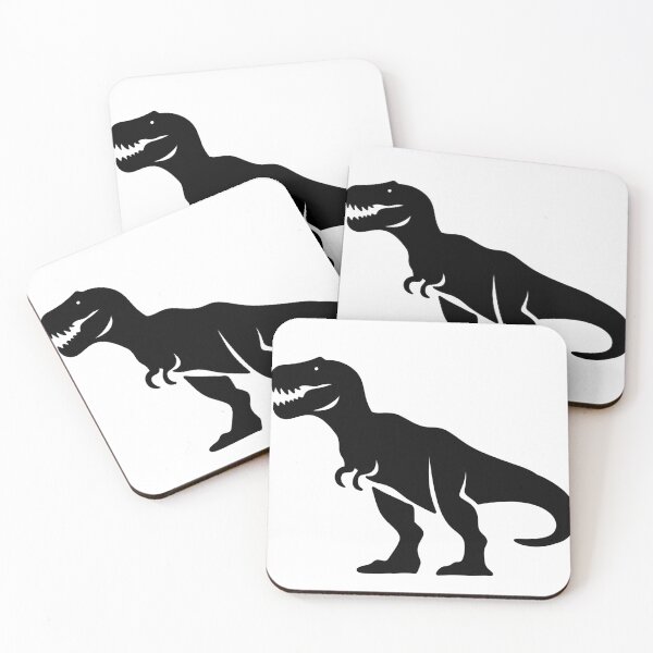Item preview, Tyrannosaurus Rex Dinosaur Silhouette Minimalist Tribal Sticker designed and sold by LYAN-STORE.