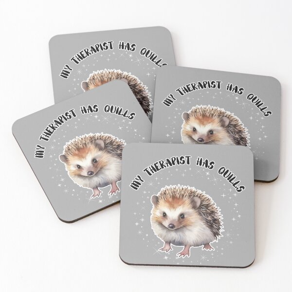 Item preview, My Therapist Has Quills Cute Design For Pygmy Hedgehog Lovers designed and sold by Glitch-Cult.