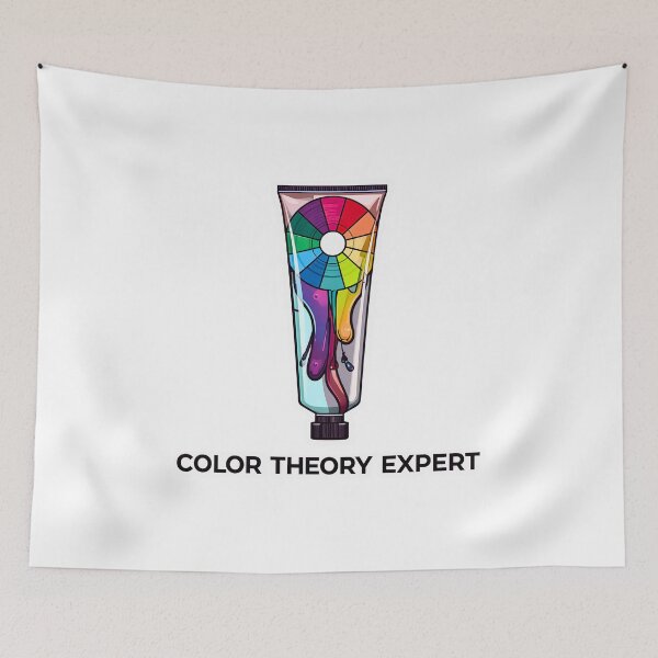 Item preview, Color Theory Expert | Color Wheel & Artist Tube sticker designed and sold by Kavya Art.