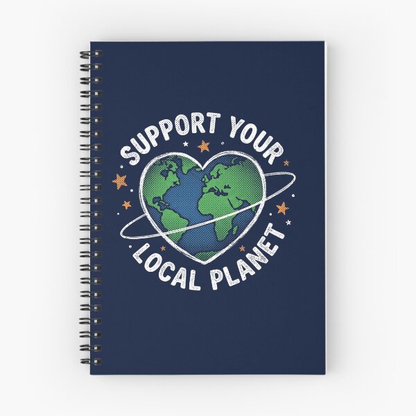 Item preview, Support Your Local Planet Retro Earth Day Climate Change designed and sold by AdyKurniawan.