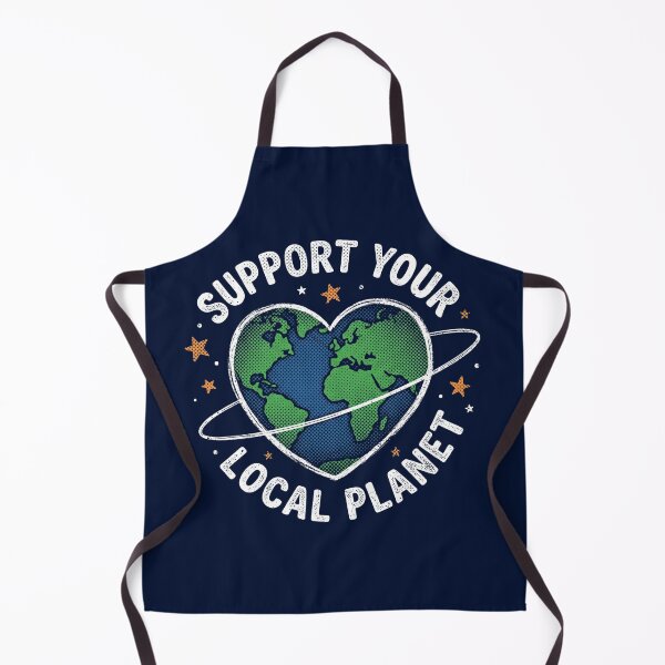 Item preview, Support Your Local Planet Retro Earth Day Climate Change designed and sold by AdyKurniawan.