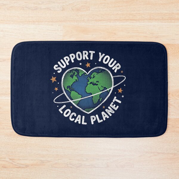Item preview, Support Your Local Planet Retro Earth Day Climate Change designed and sold by AdyKurniawan.
