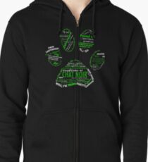 Sudadera con capucha y cremallera Chat Noir