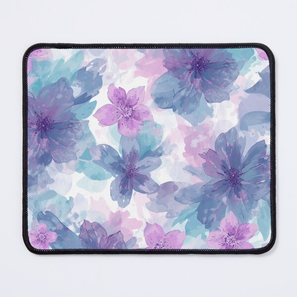 Item preview, Cute Blue Pink Blue Purple Floral designed and sold by SeaStarAlex.