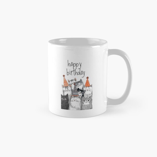 Item preview, Happy Birthday Cute Party Cats Illustration designed and sold by Macias123.
