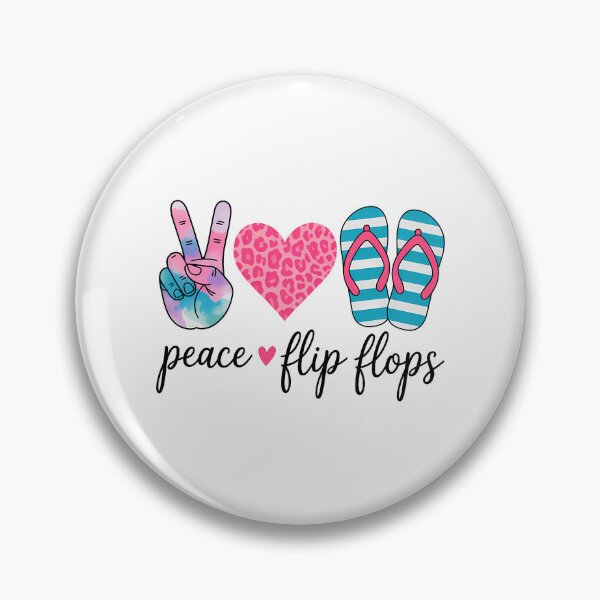 Item preview, Peace Love Flip Flops Hello Summer Vibes Beach Vacay designed and sold by sailorjessiArt.
