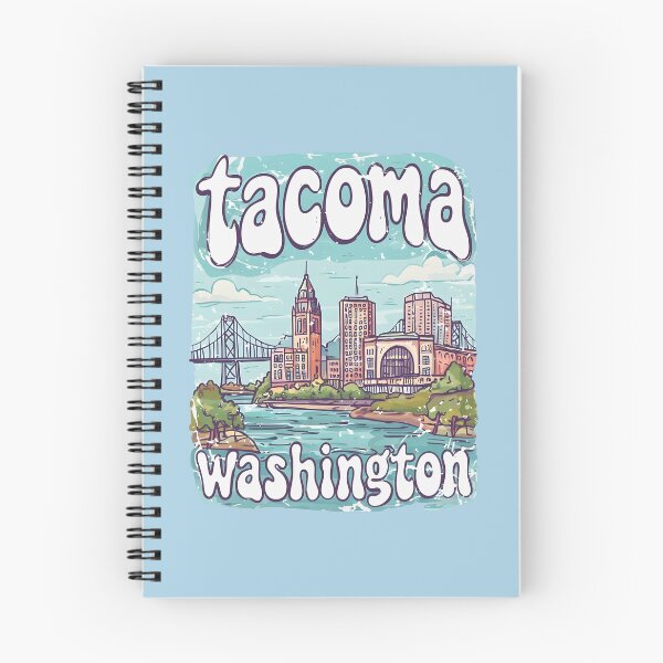Item preview, Tacoma Washington Cute Pastel Skyline designed and sold by HowToCanadian.