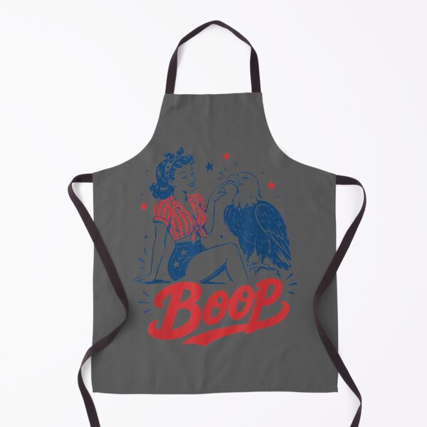 Item preview, Boop Vintage USA Girl and Eagle Funny Patriotic Retro Art designed and sold by KristineLi.