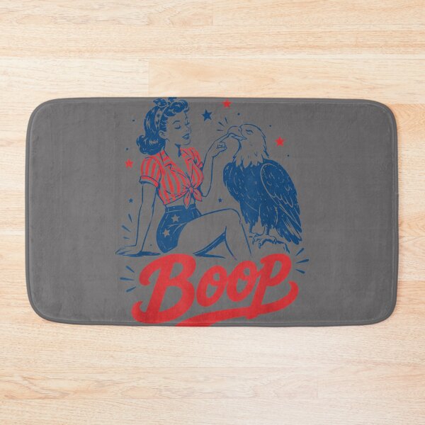 Item preview, Boop Vintage USA Girl and Eagle Funny Patriotic Retro Art designed and sold by KristineLi.