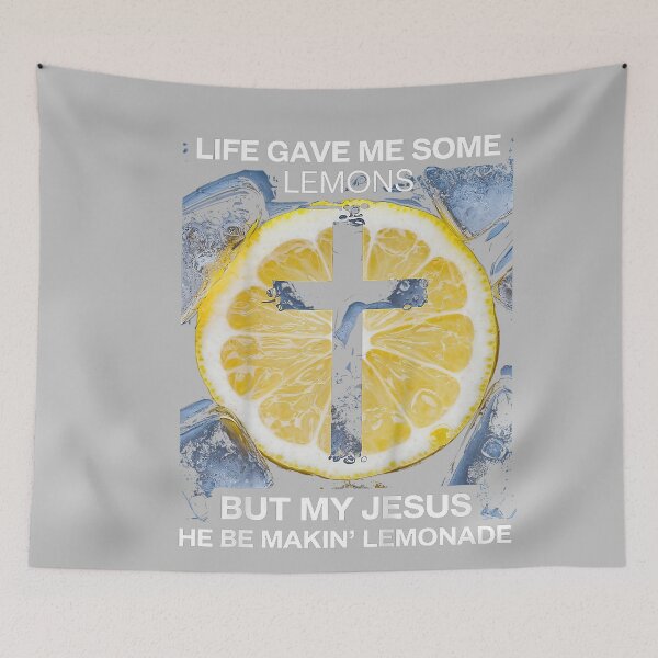 Item preview, Life Gave Me Some Lemons Jesus Christian Cross Bible designed and sold by mjohnson9.