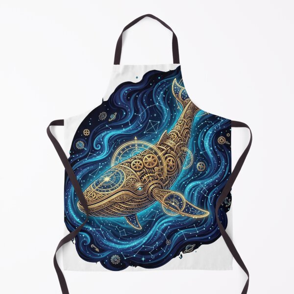 Item preview, Astral Clockwork Leviathan Cosmic Whale Steampunk designed and sold by KJ Frost.