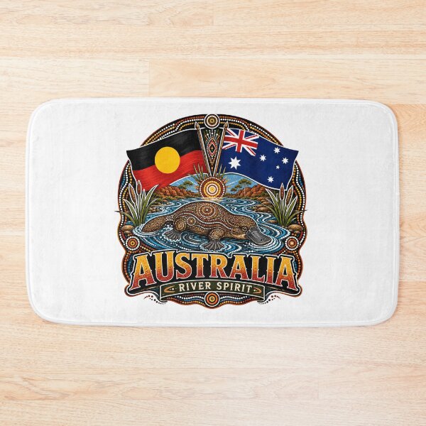 Item preview, Australia Heartland – Aboriginal-Inspired Map Design designed and sold by Holiday-Hunter.