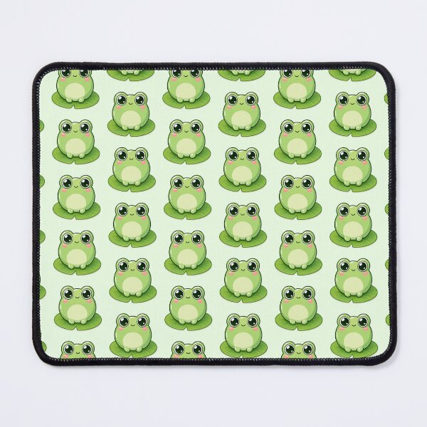 Item preview, Cute Frog on Lily Pad - Kawaii Frog Cartoon designed and sold by ChosmahDrawing.