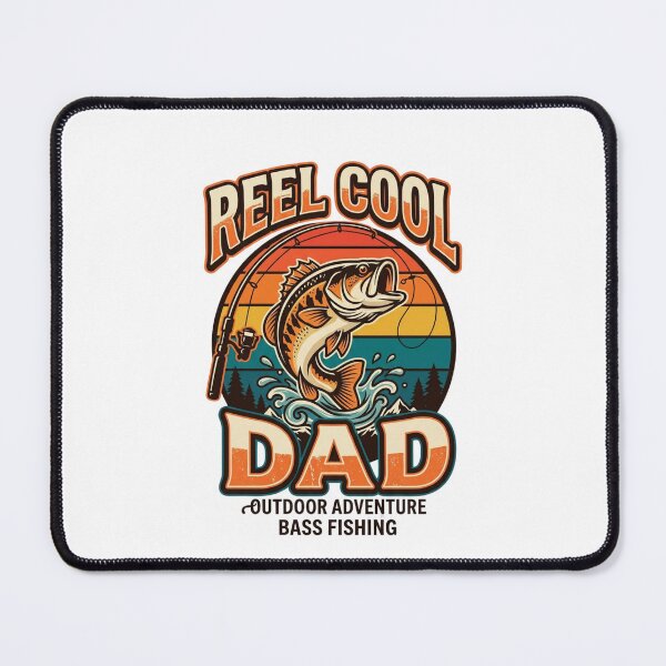 Item preview, Reel Cool Dad Vintage Fishing Bass Sunset designed and sold by PACS0011.