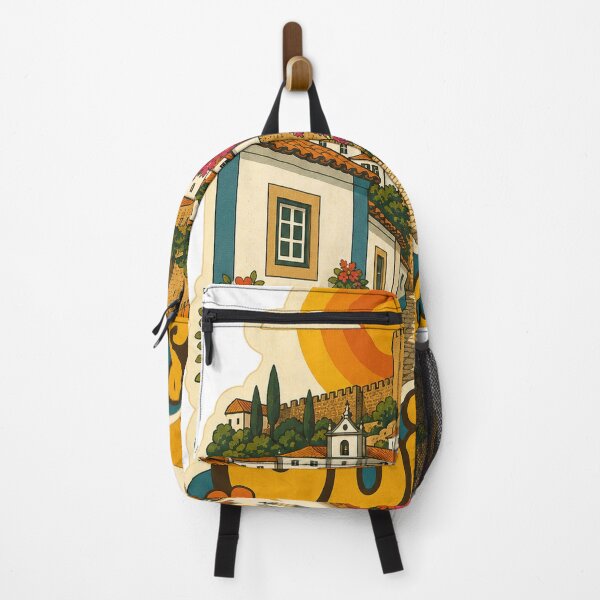 Item preview, Obidos Portugal Travel Souvenir - Retro Illustration designed and sold by VisualArtsOasis.