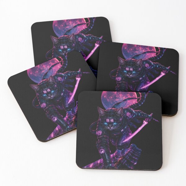 Item preview, Neon Phantom Neko Ninja designed and sold by Neon Riot Studio.