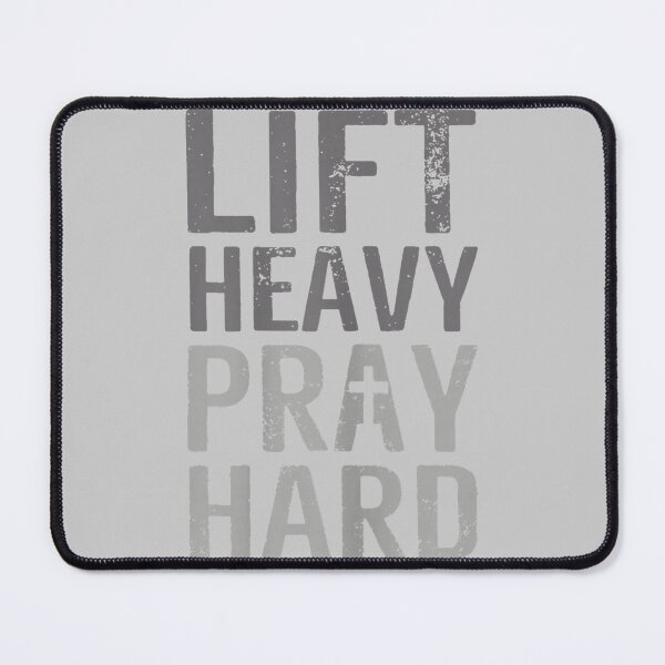 Item preview, Lift heavy pray hard cross Christian Motivation designed and sold by mjohnson9.
