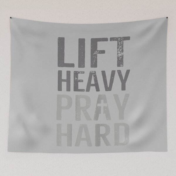 Item preview, Lift heavy pray hard cross Christian Motivation designed and sold by mjohnson9.