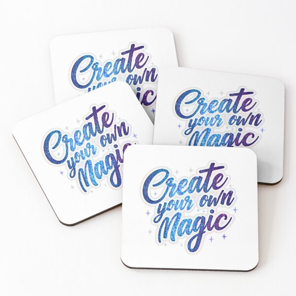 Item preview, Create Your Own Magic Sticker | Inspirational Blue Glitter Professional Gift designed and sold by Kavya Art.