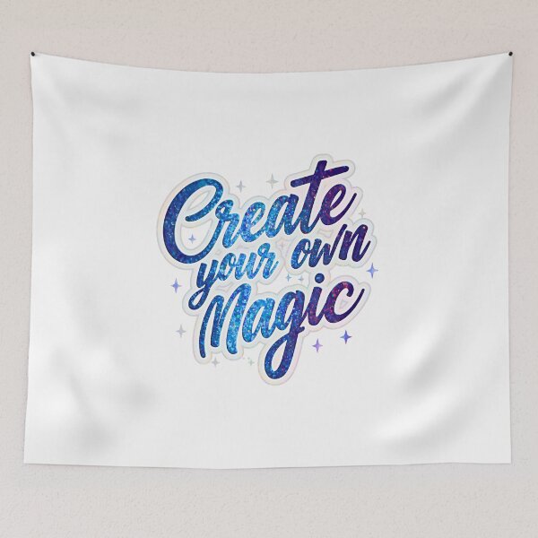 Item preview, Create Your Own Magic Sticker | Inspirational Blue Glitter Professional Gift designed and sold by Kavya Art.