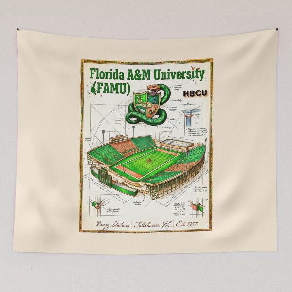 Item preview, Florida A&M University Bragg Stadium Renaissance Sketch Art designed and sold by EvergreenPark - Tee Studio.