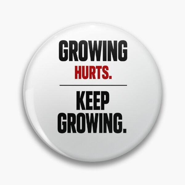Item preview, Growing Hurts. Keep Growing. designed and sold by Lovestickerco.
