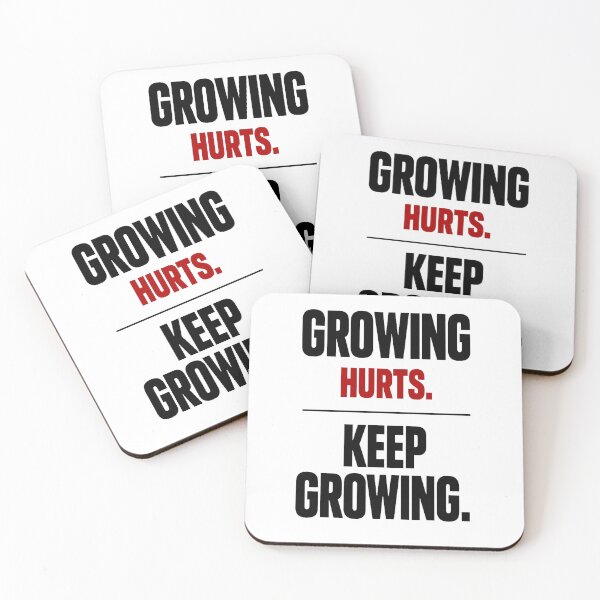 Item preview, Growing Hurts. Keep Growing. designed and sold by Lovestickerco.