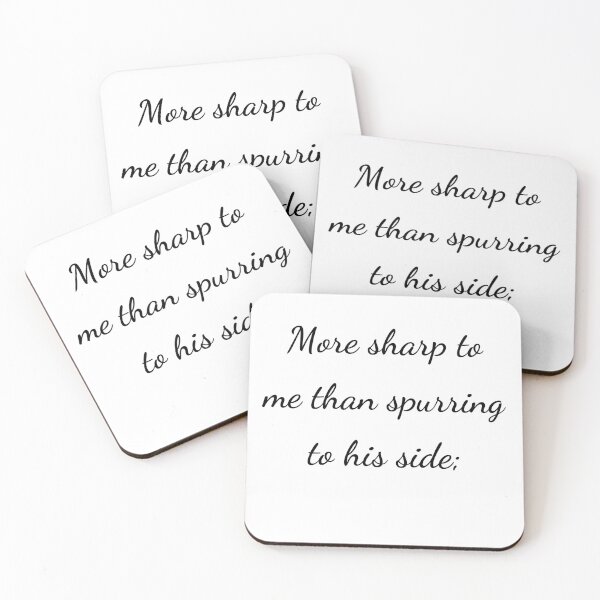 Item preview, "Más afilado para mí que espolearlo a su costado"; - letra negra designed and sold by ariksworld.