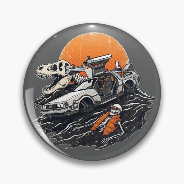 Item preview, Deserted Time Machine Car - 80s Retro Sci-Fi Skeleton Parody designed and sold by AdyKurniawan.