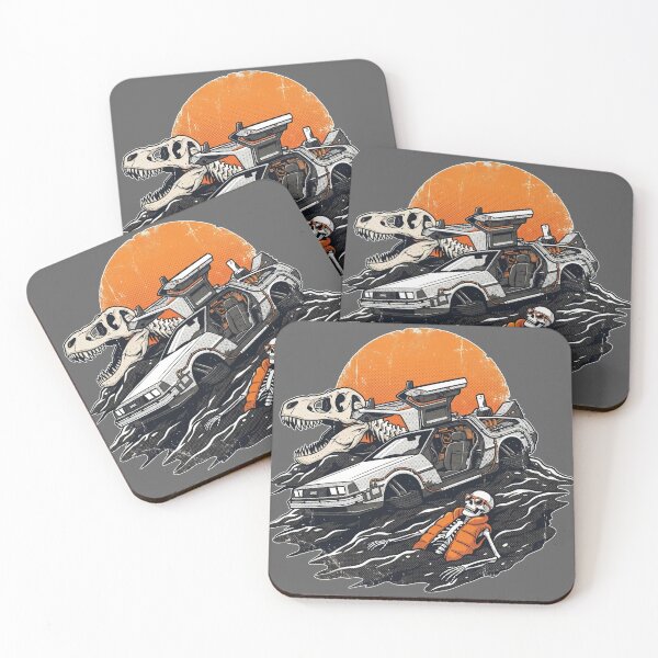 Item preview, Deserted Time Machine Car - 80s Retro Sci-Fi Skeleton Parody designed and sold by AdyKurniawan.
