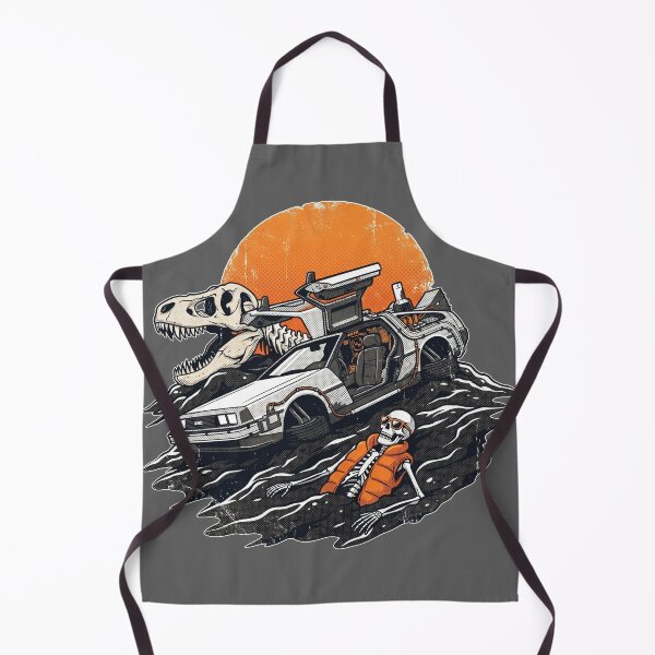 Item preview, Deserted Time Machine Car - 80s Retro Sci-Fi Skeleton Parody designed and sold by AdyKurniawan.