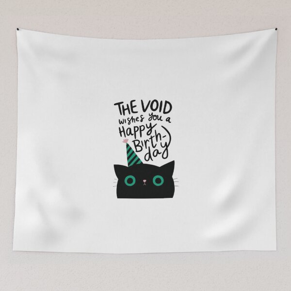 Item preview, The Void Wishes You A Happy Birthday Cat designed and sold by Macias123.